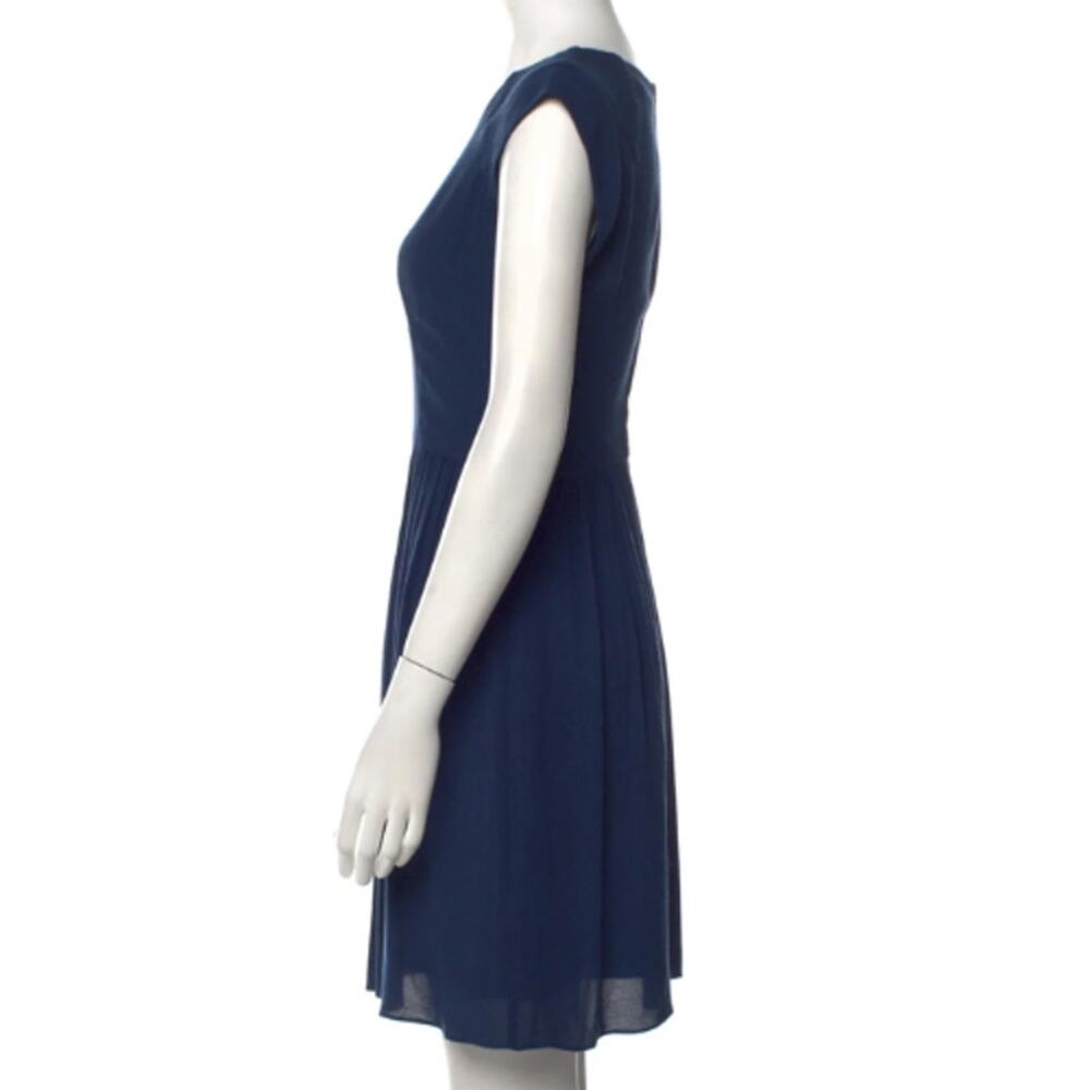 Rebecca Taylor Crew Neck Mini Dress in Navy Blue – Size XS / 0 - Picture 3 of 4